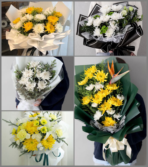 福建泉州晋江市龙湖镇杭边村白事花束代送